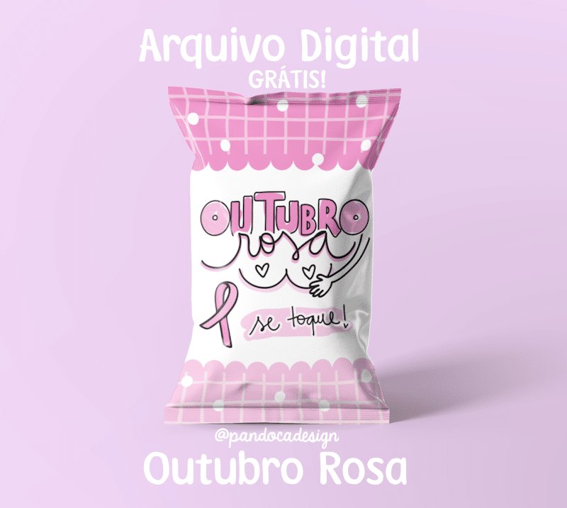 Card Com Balinha- Outubro Rosa