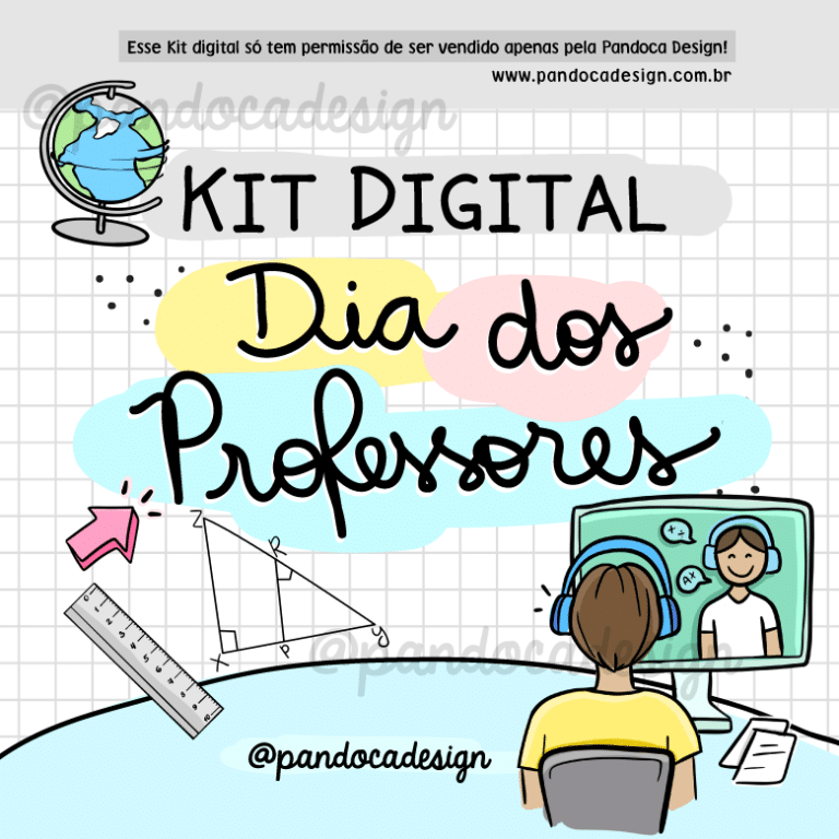 Kit Digital Dia Dos Professores Pandoca Design