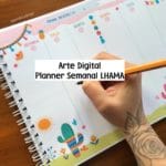 Arte Digital - Planner Semanal Lhama