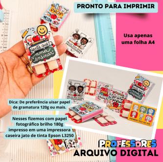 Arquivo Avulso Chicletes Professores - Imagem 4
