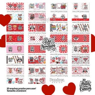 artes digitais para sublimação de canecas personalizadas de Dia dos Namorados 2025