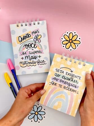 Kit Digital FRASES Motivacionais Cores Pastéis - Imagem 17