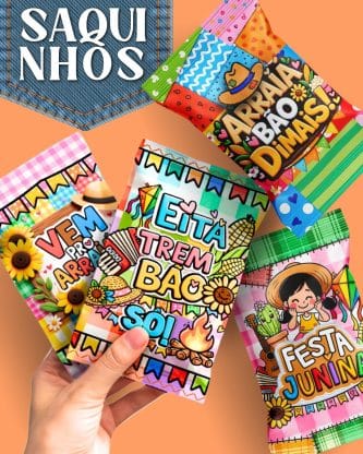 saquinhos para festa junina lembrancinha artes digitais