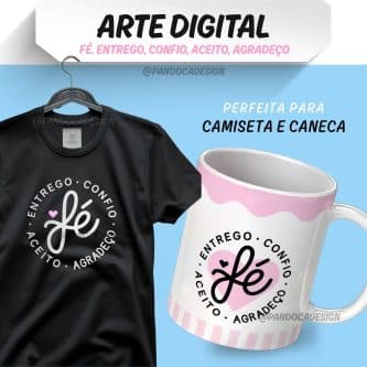 Arte Digital Avulsa de Frase: Fé - Imagem 1