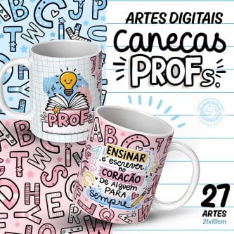 27 Artes CANECAS Professores 2025 (pack avulso) - Imagem 1