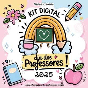 Arquivos digitais para brindes de dia dos professores