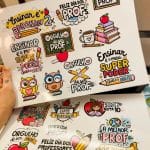 dia dos professores, artes digitais para produtos personalizados