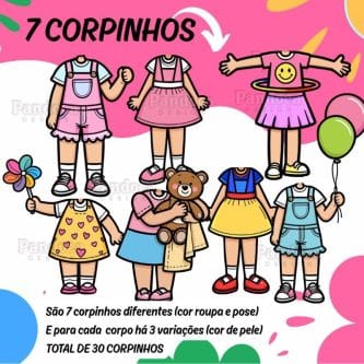Kit Digital BONEQUINHAS (MENINAS) - Imagem 5