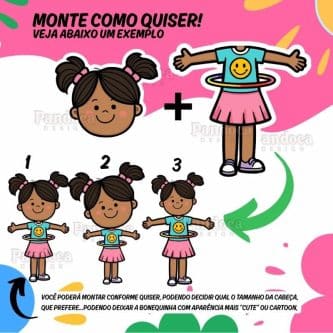 Kit Digital BONEQUINHAS (MENINAS) - Imagem 7