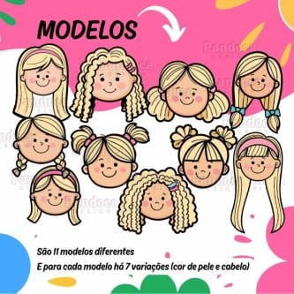 Kit Digital BONEQUINHAS (MENINAS) - Imagem 3