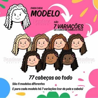 Kit Digital BONEQUINHAS (MENINAS) - Imagem 2