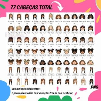 Kit Digital BONEQUINHAS (MENINAS) - Imagem 4