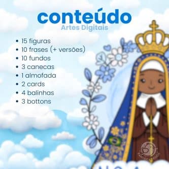 Mini Pack Digital Nossa Senhora Aparecida 2025 - Imagem 2