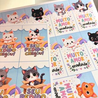 TAGS GATINHOS para embalagens unboxing (arquivo gratuito) - Imagem 3